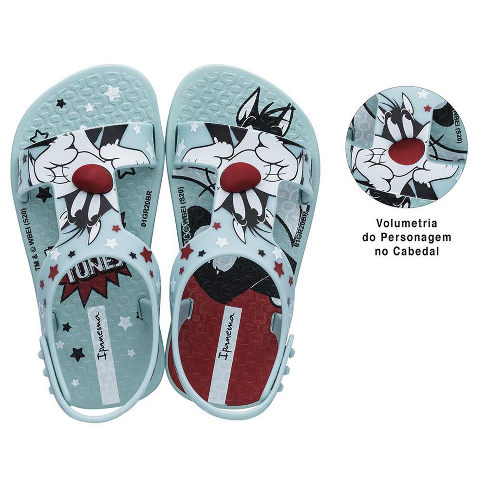 Sandales Ipanema Looney Tunes Green/Red Bébé | LAKN-98260800