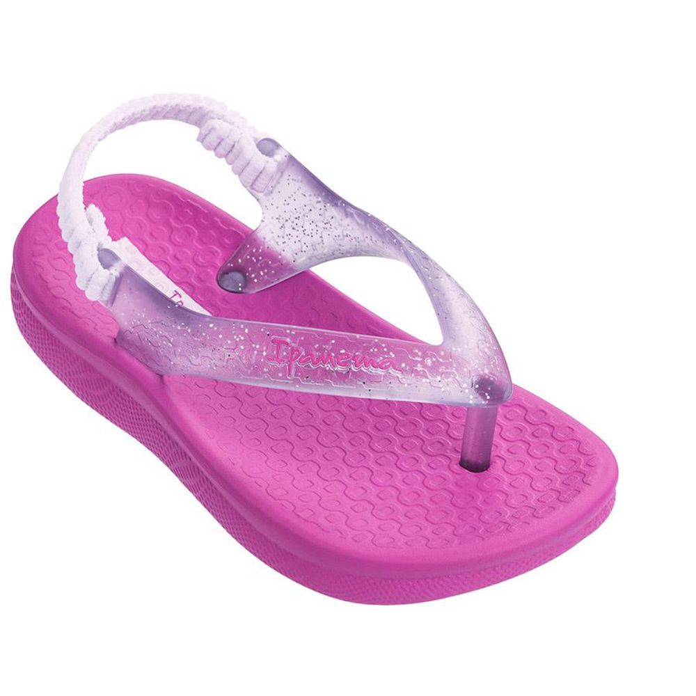 Sandales Ipanema Ana Tan Pink/Clear Bébé | TDVM-68708185