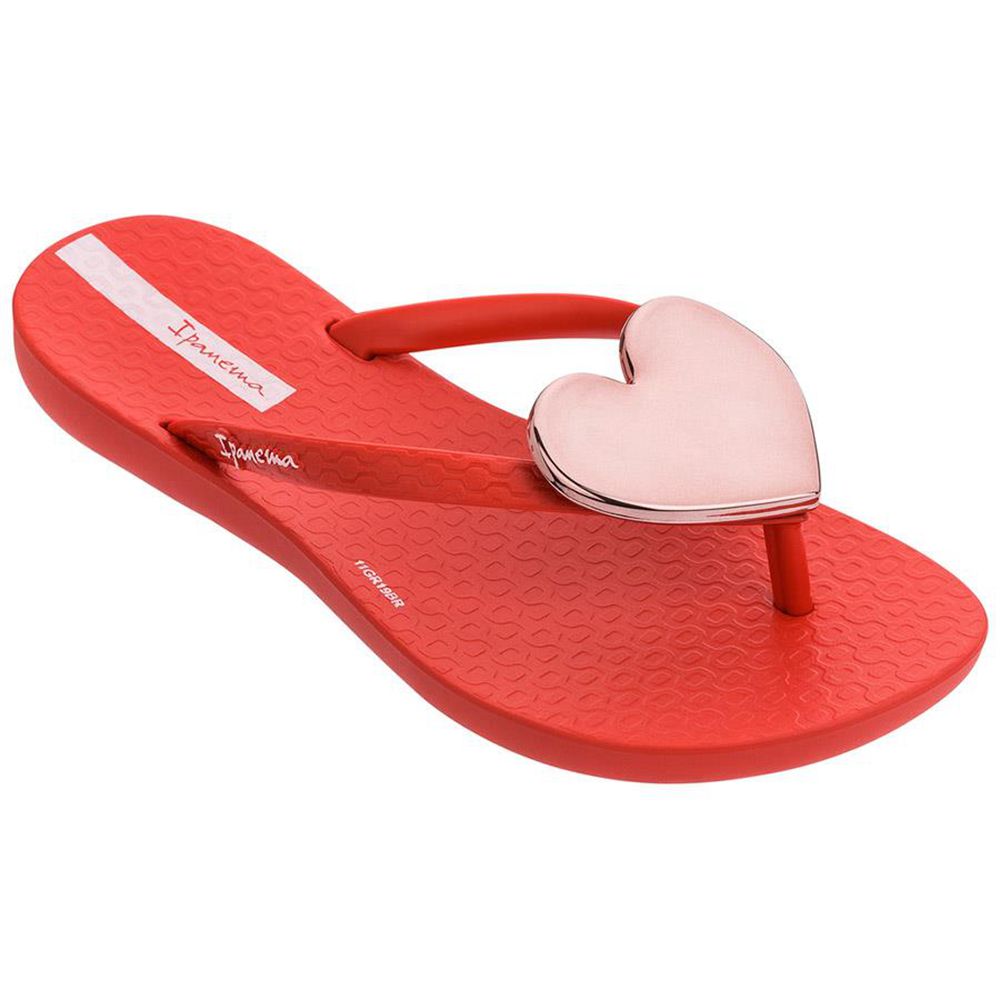 Tongs Ipanema Wave Heart Red/Red/Rose Enfant | FXBI-33784984