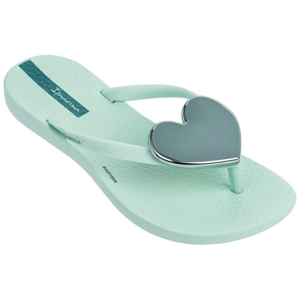 Tongs Ipanema Wave Heart Green/Green Enfant | QEIV-07259208