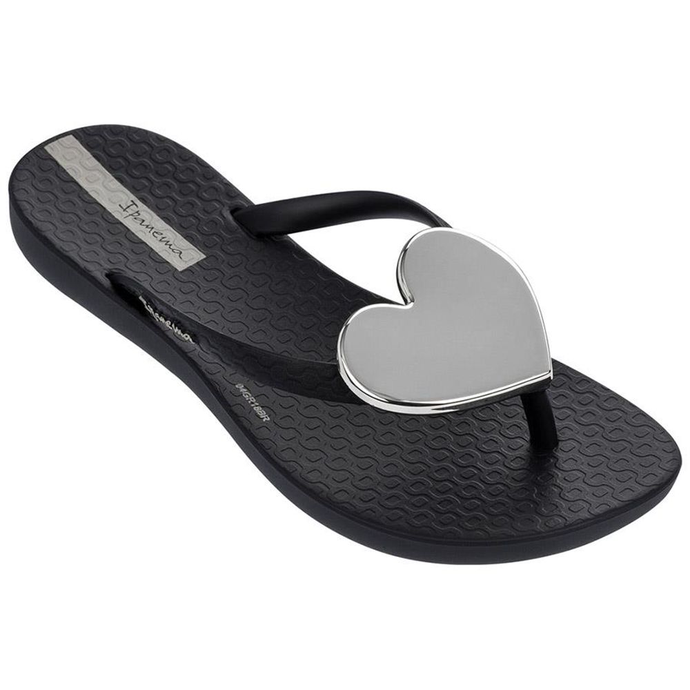 Tongs Ipanema Wave Heart Black/Black Enfant | EQLD-34329382