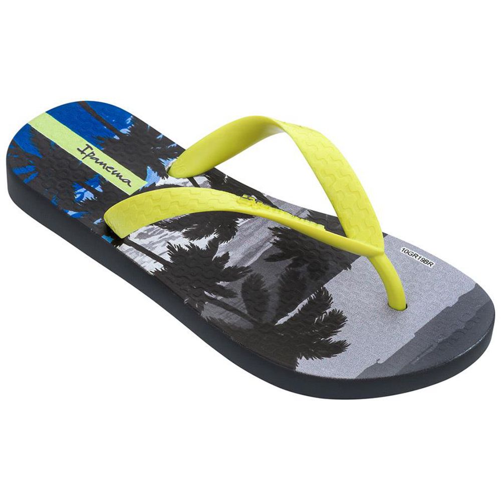 Tongs Ipanema Tropics Dark Grey/Neon Yellow Enfant | DQAW-31684083