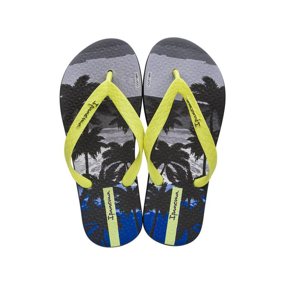 Tongs Ipanema Tropics Dark Grey/Neon Yellow Enfant | DQAW-31684083