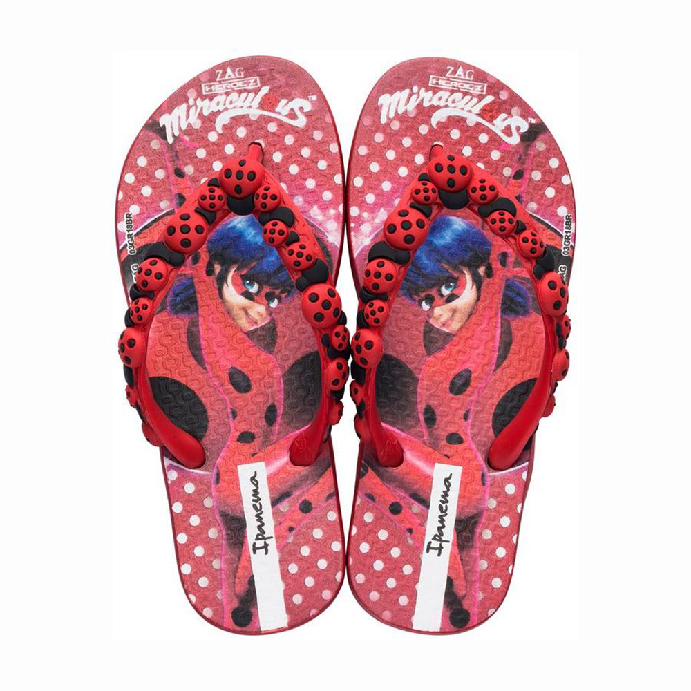 Tongs Ipanema Ladybug Red/Red/Black Enfant | PLLL-26826341