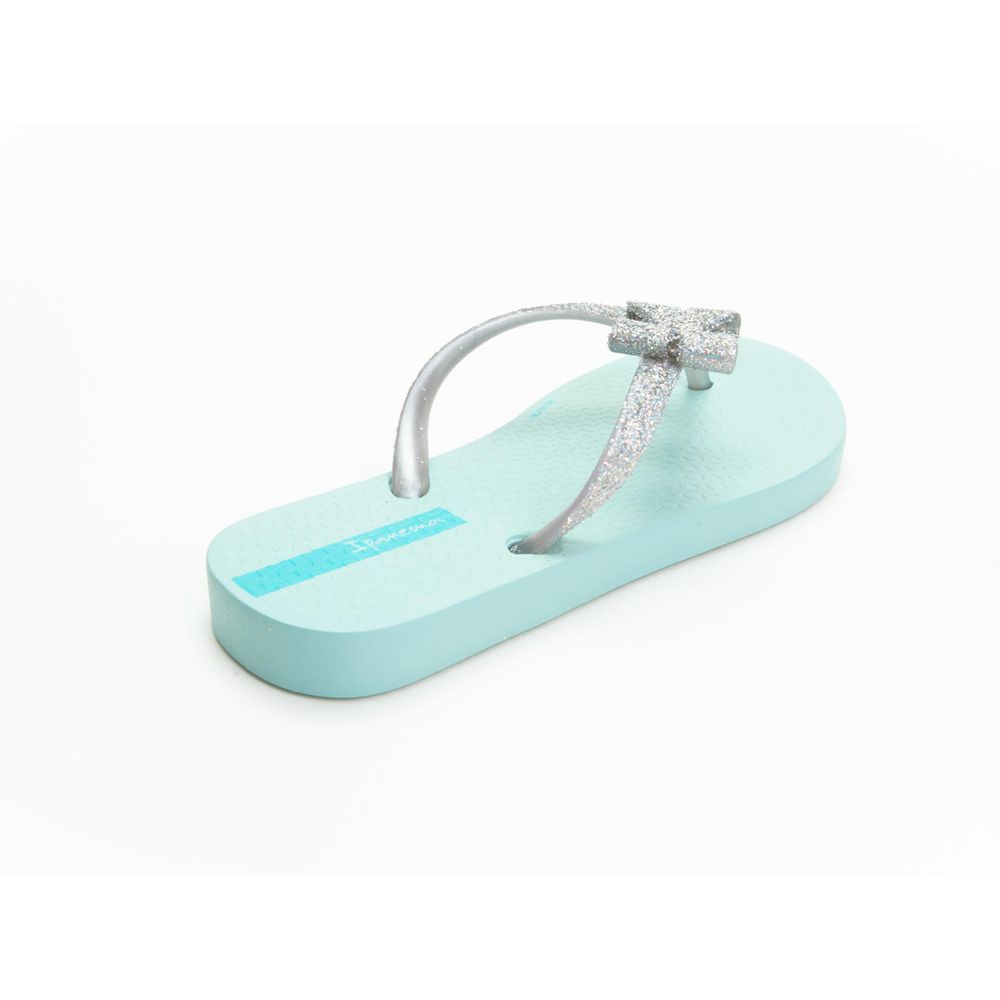 Tongs Ipanema Glitter IV Blue/Silver Enfant | ZYYU-54425617