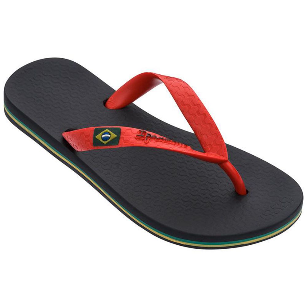 Tongs Ipanema Brazil Black/Red Enfant | XBKE-32754868