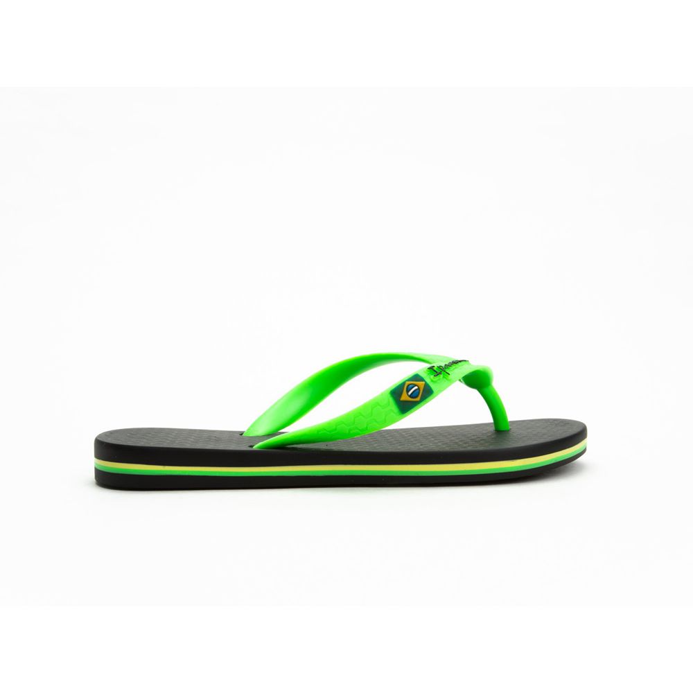 Tongs Ipanema Brazil Black/Green Enfant | QWVO-33236929