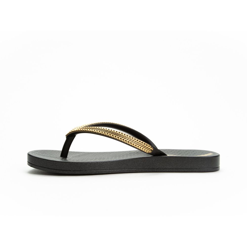 Tongs Ipanema Ana Metallic III Black/Gold Enfant | DICK-84673006