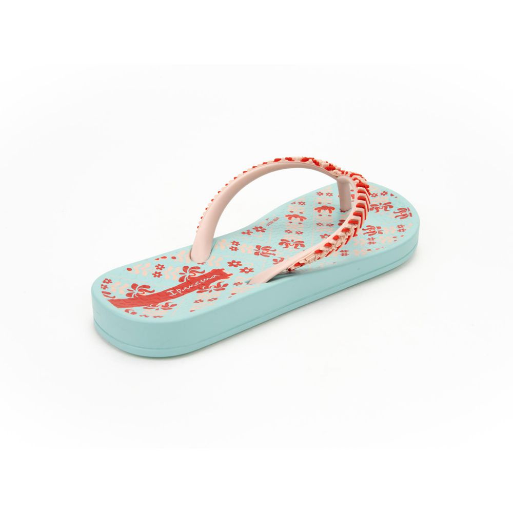 Tongs Ipanema Ana Lovely II Green/Purple Enfant | UGQD-47785671