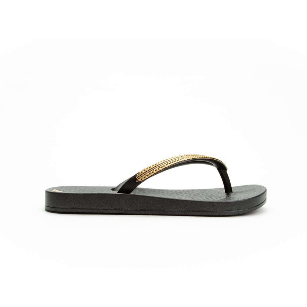 Tongs Ipanema Ana Metallic III Black/Gold Enfant | DICK-84673006