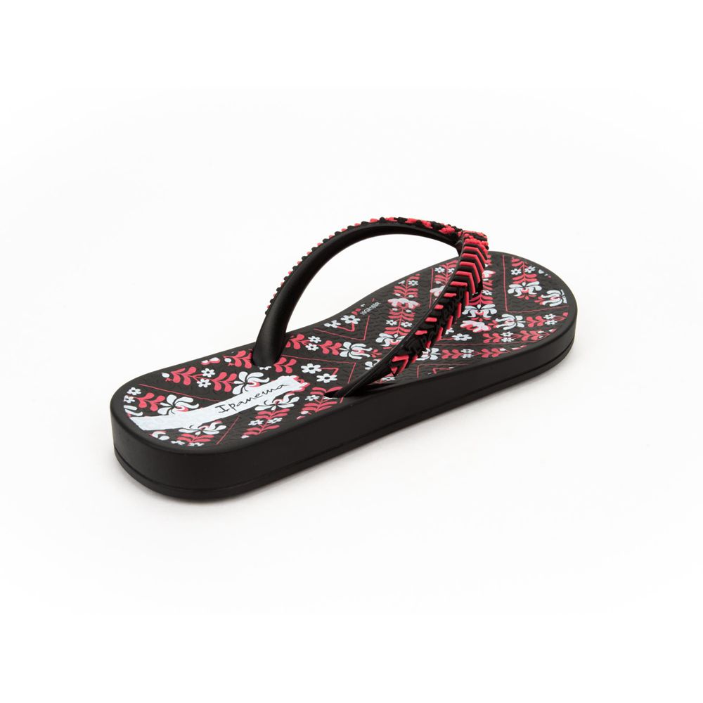 Tongs Ipanema Ana Lovely II Black/Black Enfant | EKHM-34726211