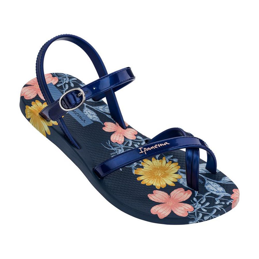 Sandales Ipanema Suzi Print II Blue/Blue Enfant | KBIC-92644327