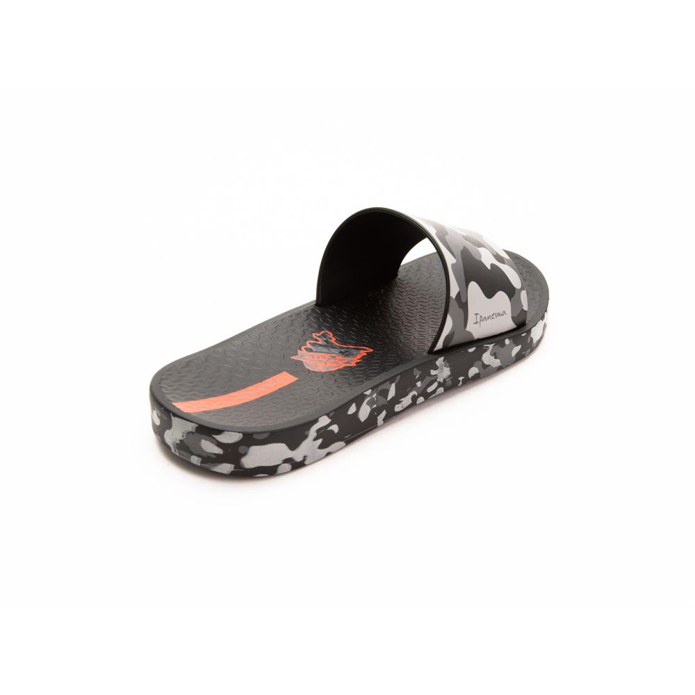 Sandales Ipanema Slippy Black/Gray Enfant | LMHF-29936465