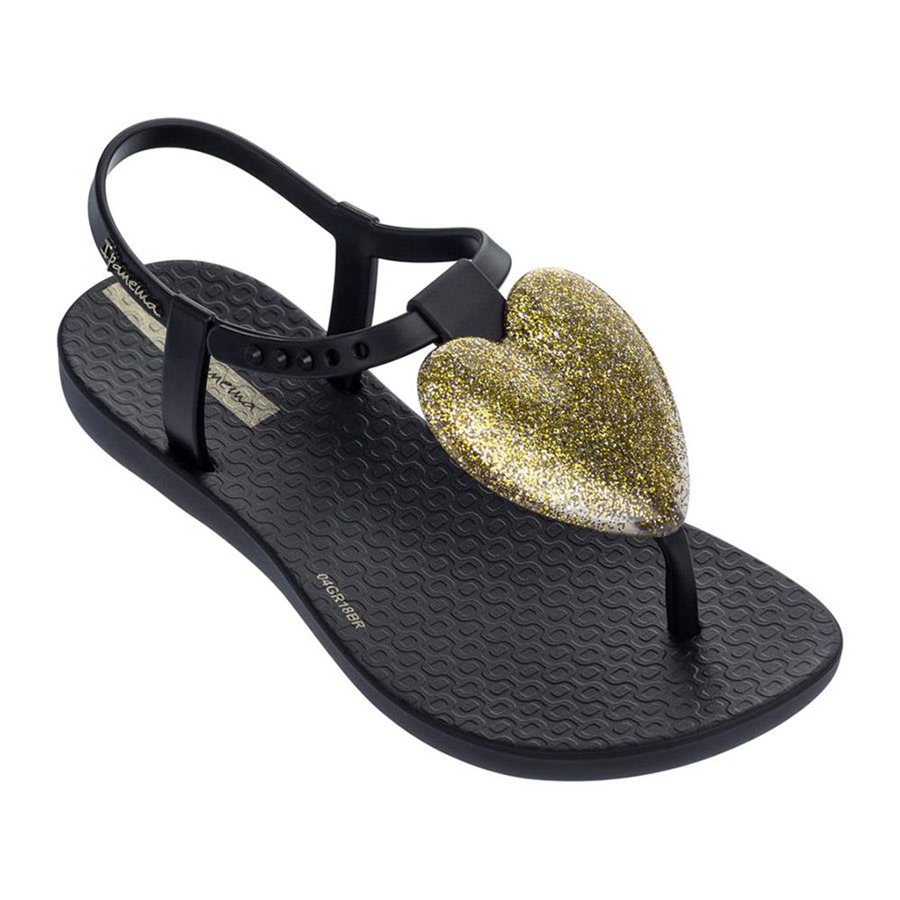 Sandales Ipanema Love Black/Gold Enfant | CNFO-49815676