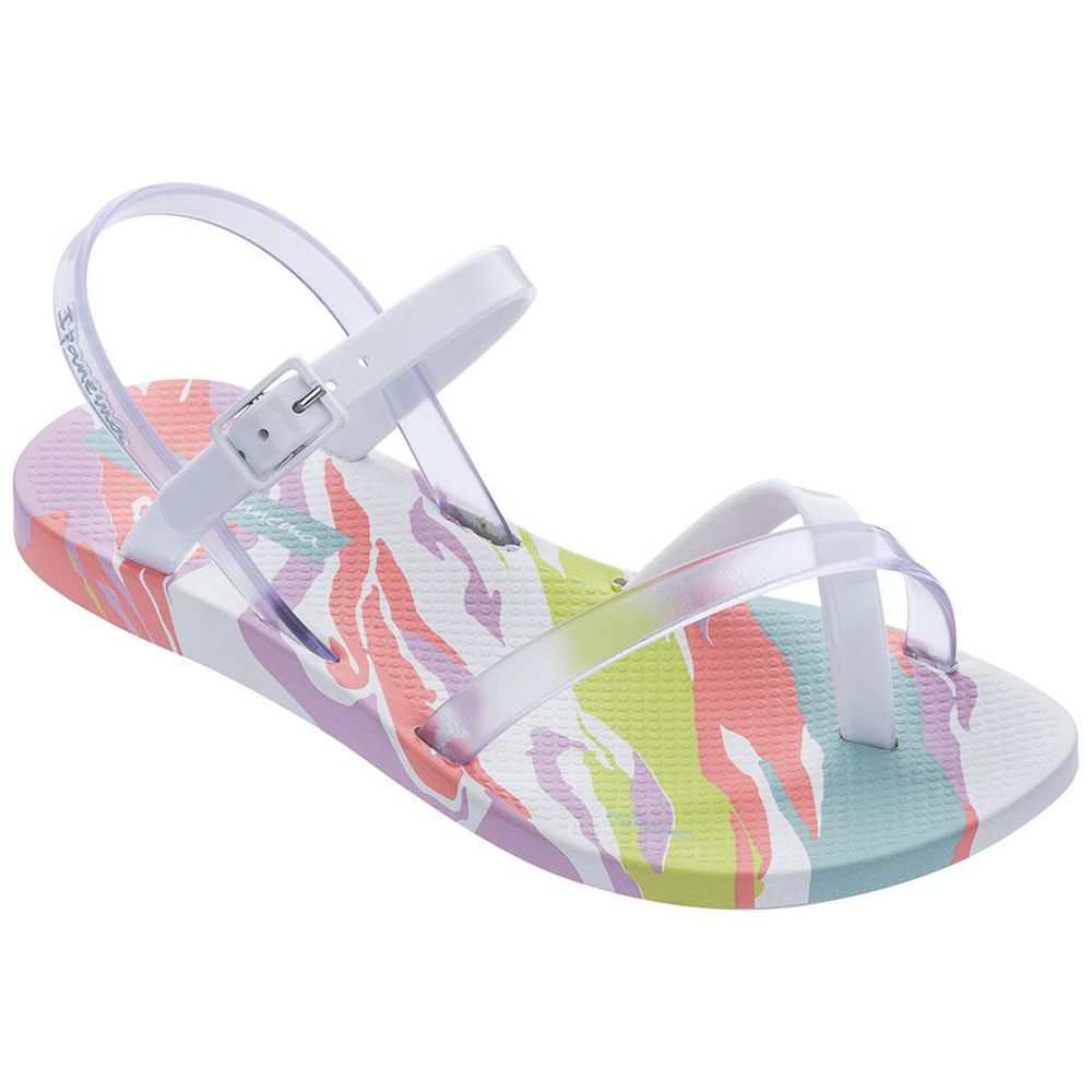 Sandales Ipanema Fashion VII White/Clear/Pink Enfant | HOWC-25342785