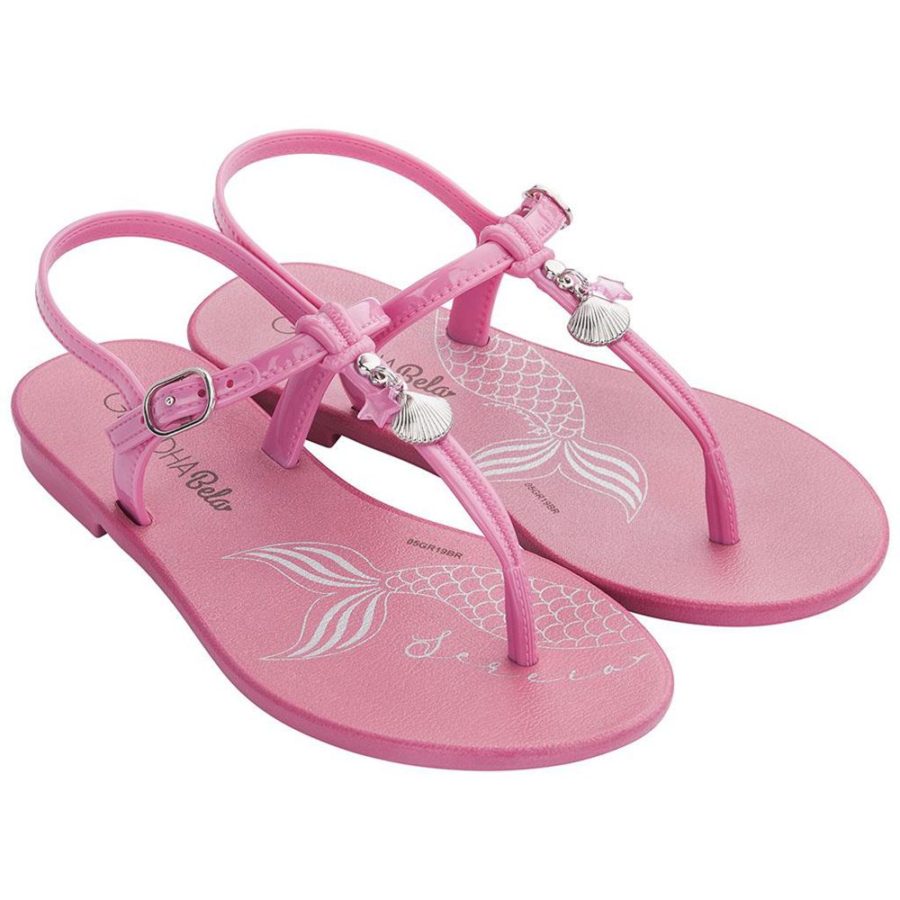 Sandales Ipanema Cacau Sereia Dark Pink Enfant | XYSV-08402679