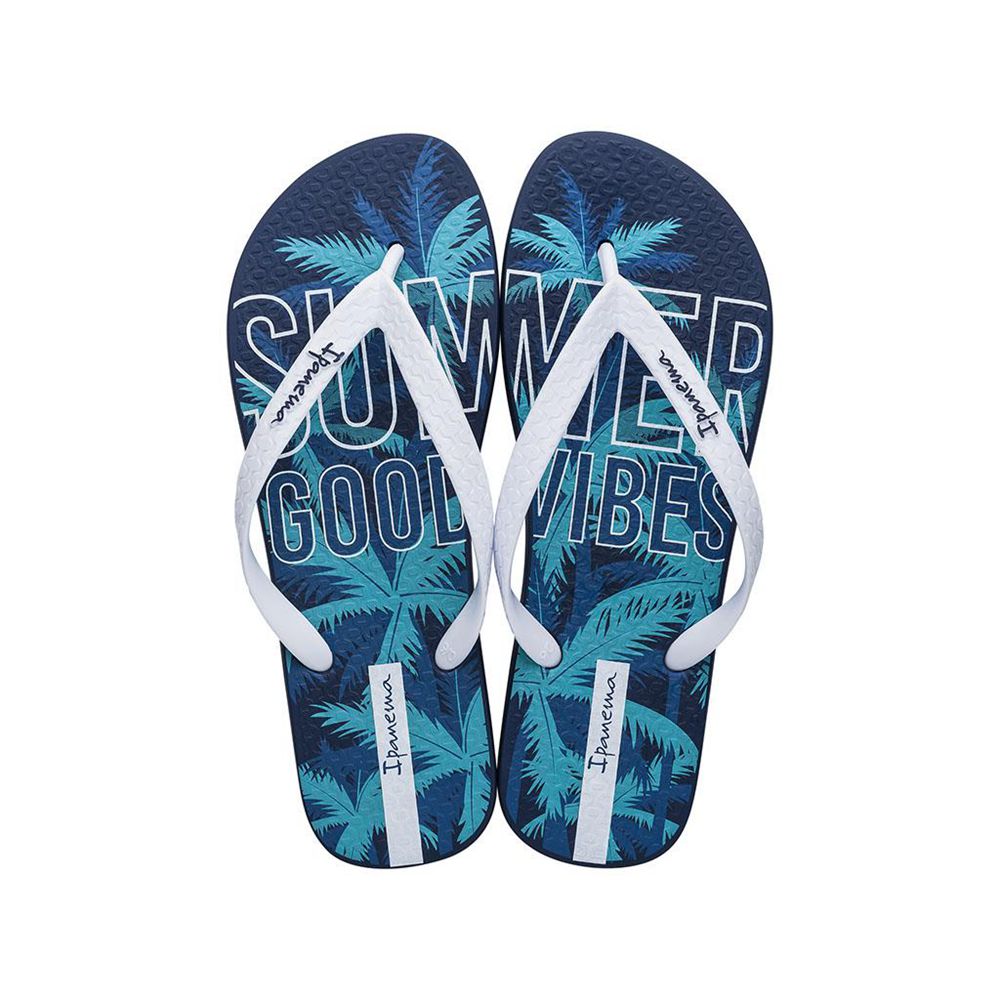 Tongs Ipanema Summer Blue/White Homme | NRYX-55924327