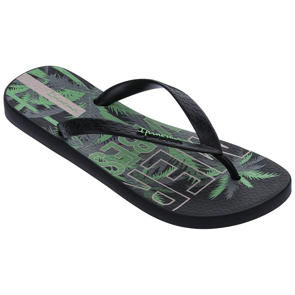 Tongs Ipanema Summer Black/Green Homme | AAYK-23866685