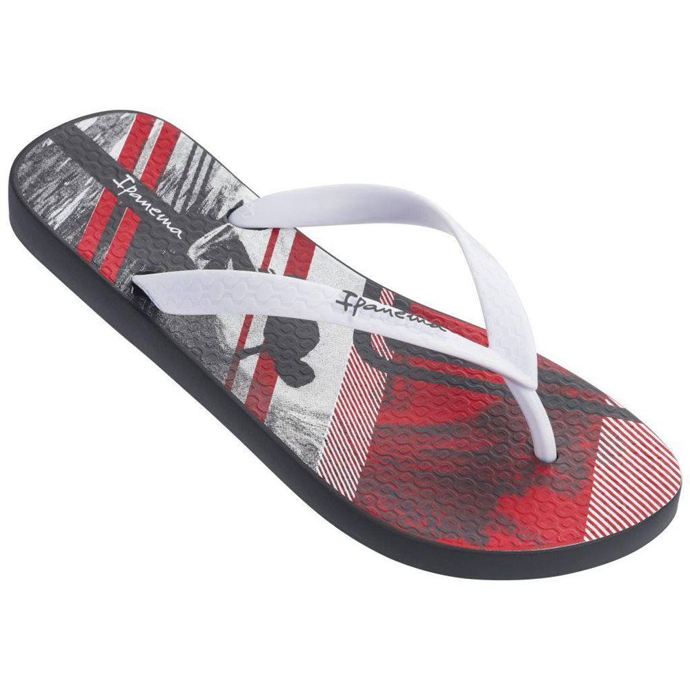 Tongs Ipanema Parati IV Ad Grey/Red Homme | DKIX-54017942