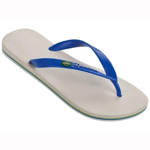 Tongs Ipanema Classic Brazil II Beige/Blue Homme | XXZJ-66886136