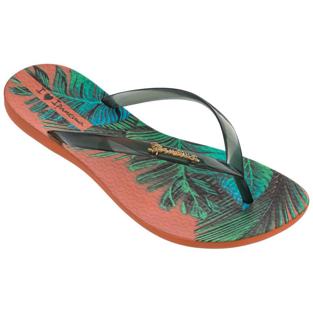 Tongs Ipanema Wave Scenic Orange/Green Femme | NBHE-33439918