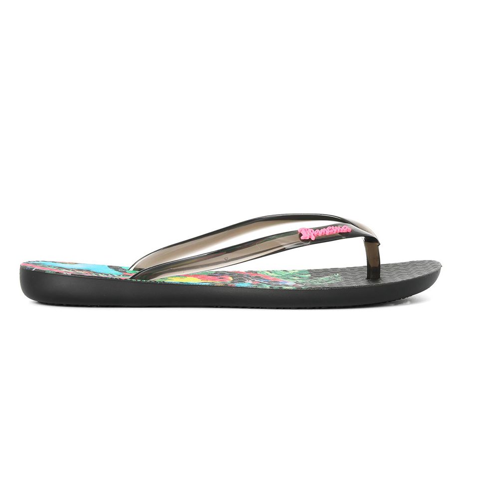 Tongs Ipanema Wave Natural Black/Black Femme | MZSC-05703263