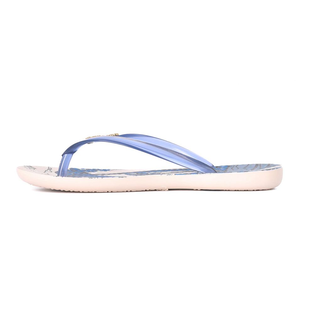 Tongs Ipanema Wave Natural Beige/Blue Femme | RFEF-08389281