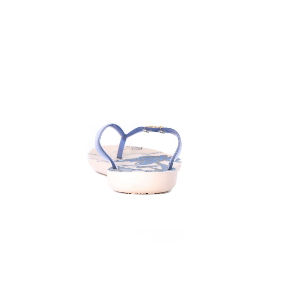 Tongs Ipanema Wave Natural Beige/Blue Femme | RFEF-08389281