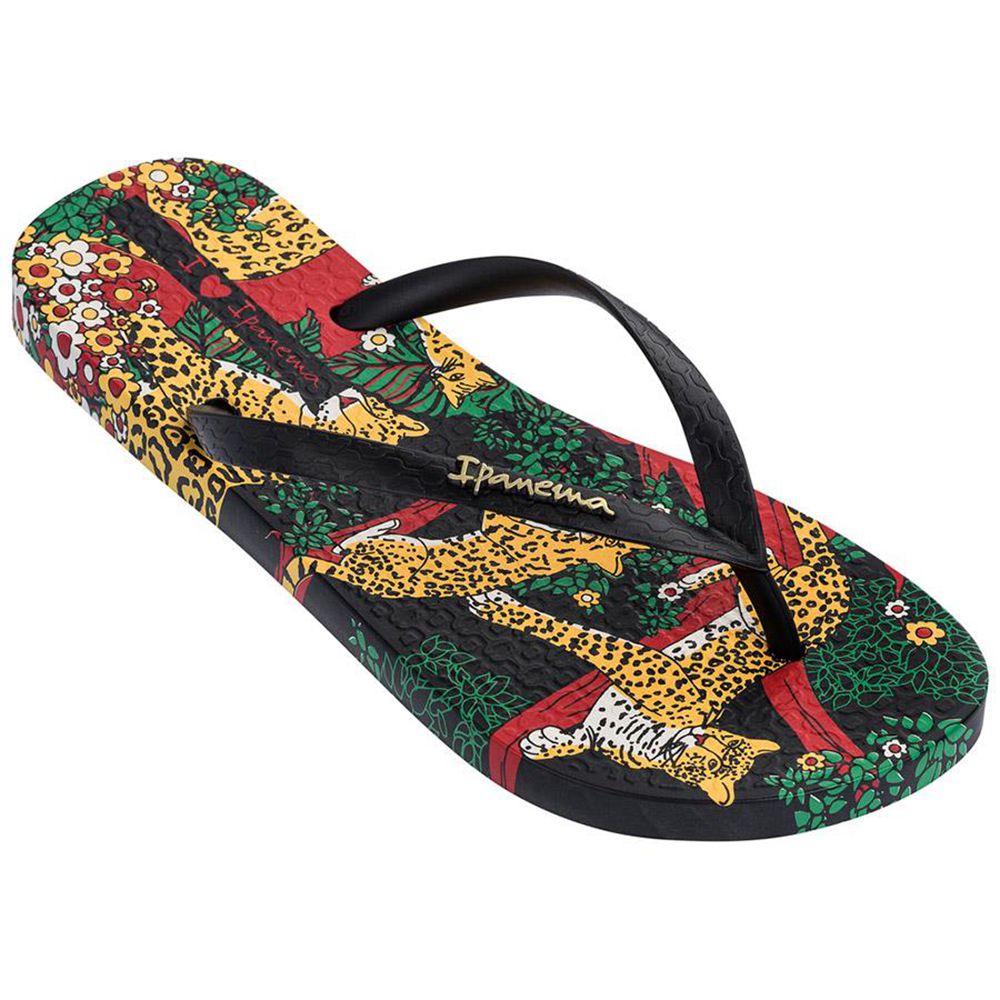 Tongs Ipanema Pop Black/Green/Yellow Femme | XIJU-45223100