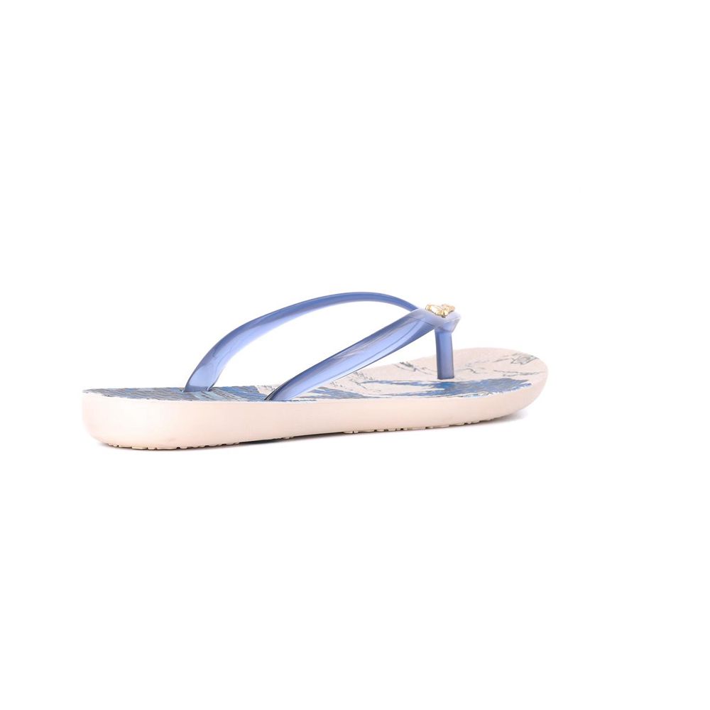 Tongs Ipanema Wave Natural Beige/Blue Femme | RFEF-08389281