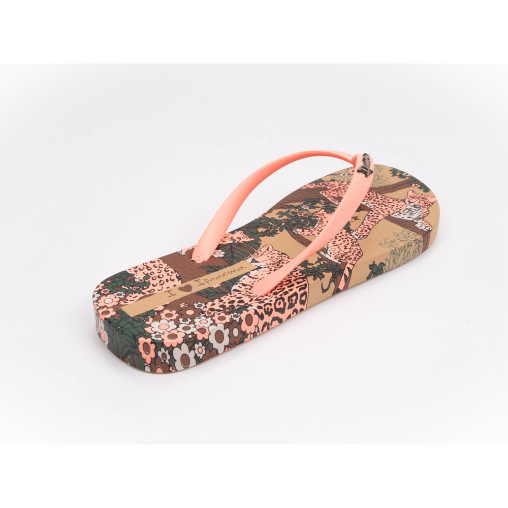 Tongs Ipanema Pop Beige/Pink Femme | YKNA-20116466