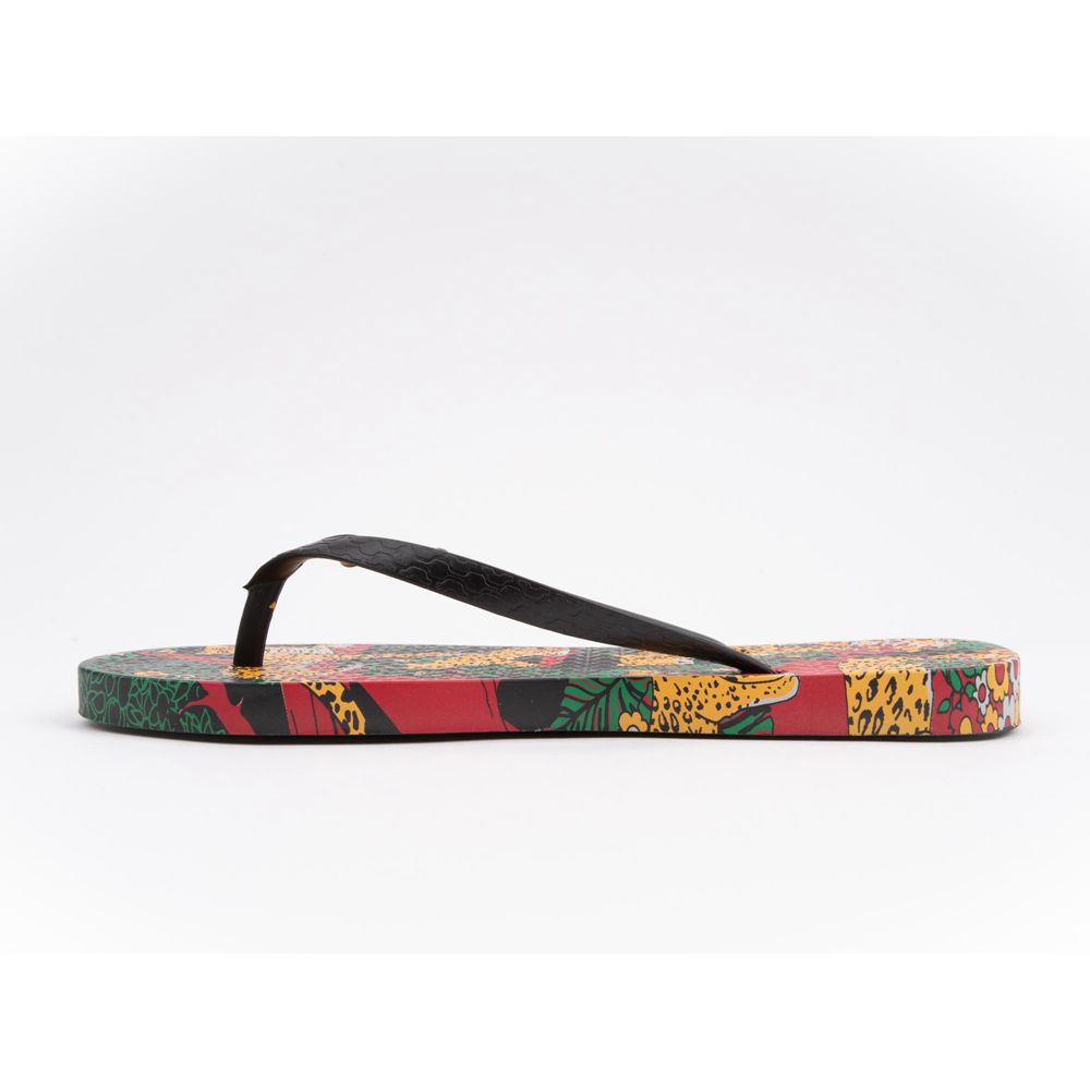 Tongs Ipanema Pop Black/Green/Yellow Femme | XIJU-45223100