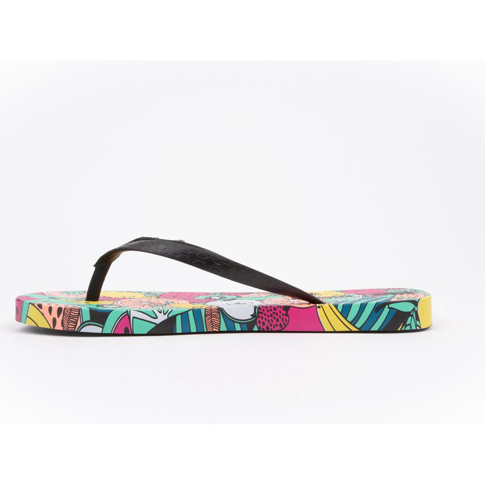 Tongs Ipanema Pop Black/Green Femme | DMSF-80949476