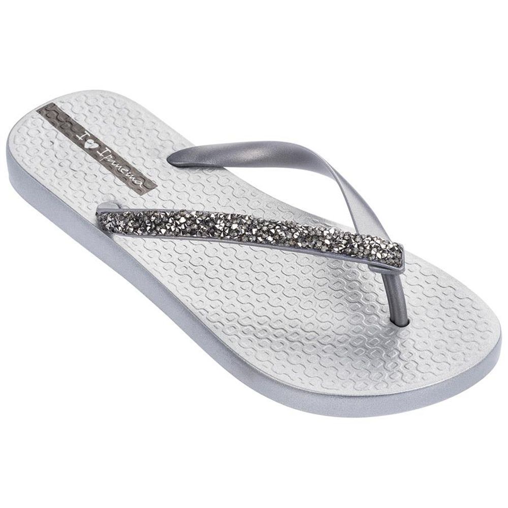 Tongs Ipanema Pebble Silver/Silver Femme | LWIE-46510599