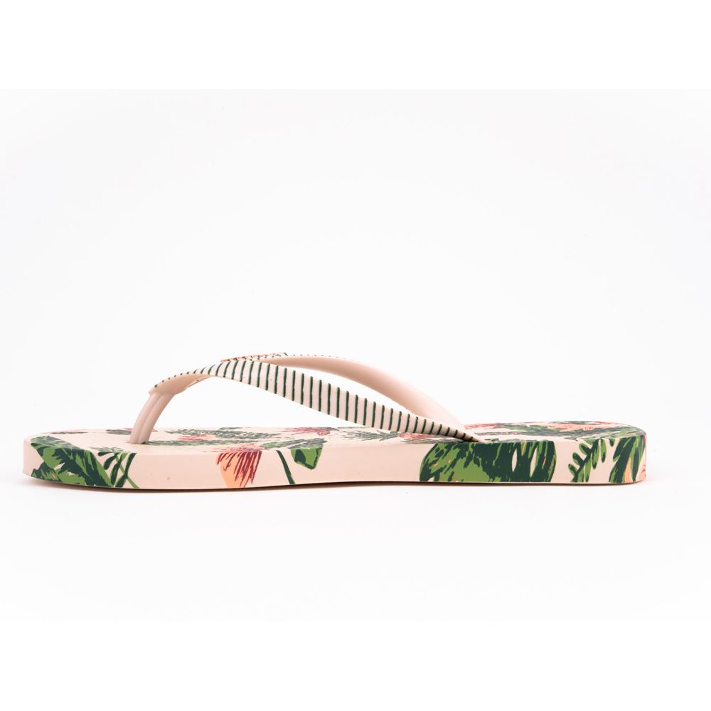 Tongs Ipanema Paradise Beige/Green Femme | ODOV-26645985