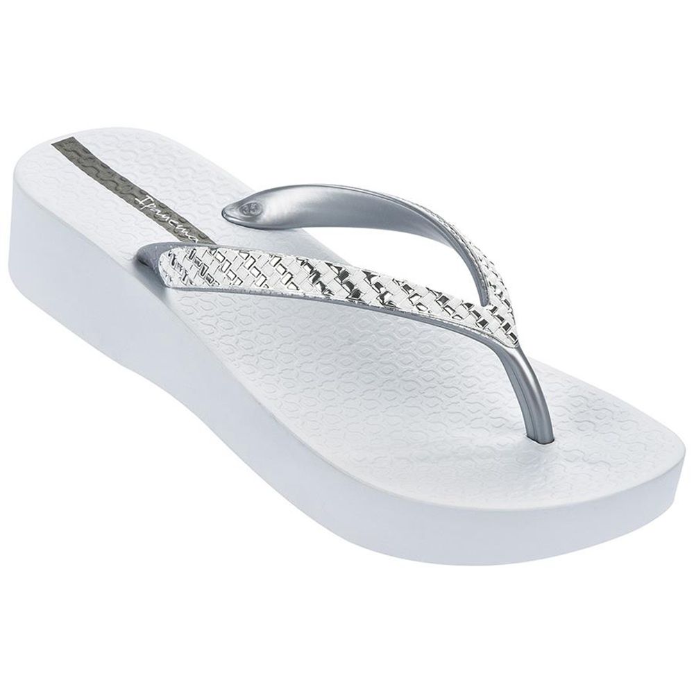 Tongs Ipanema Mesh Plat White/Silver Femme | ABFH-53954163