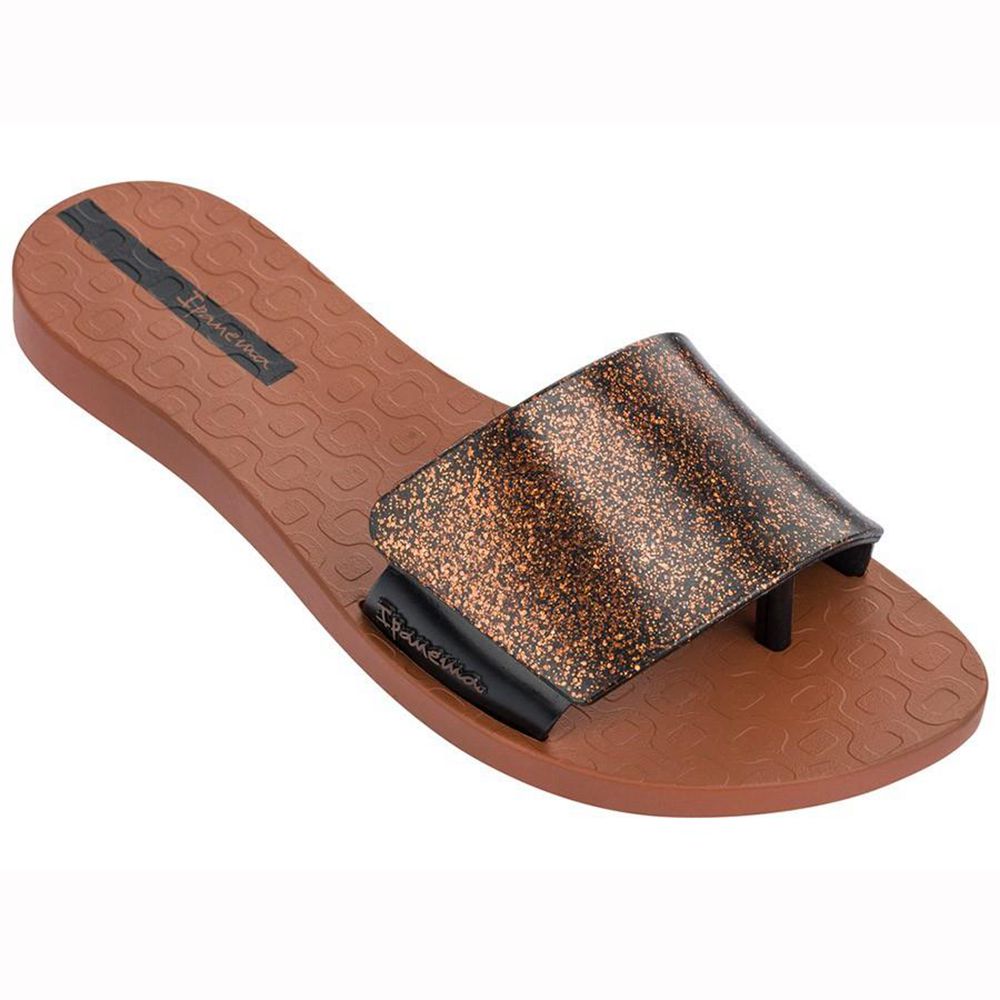 Tongs Ipanema Livia Brown/Black Femme | LLRP-12985299