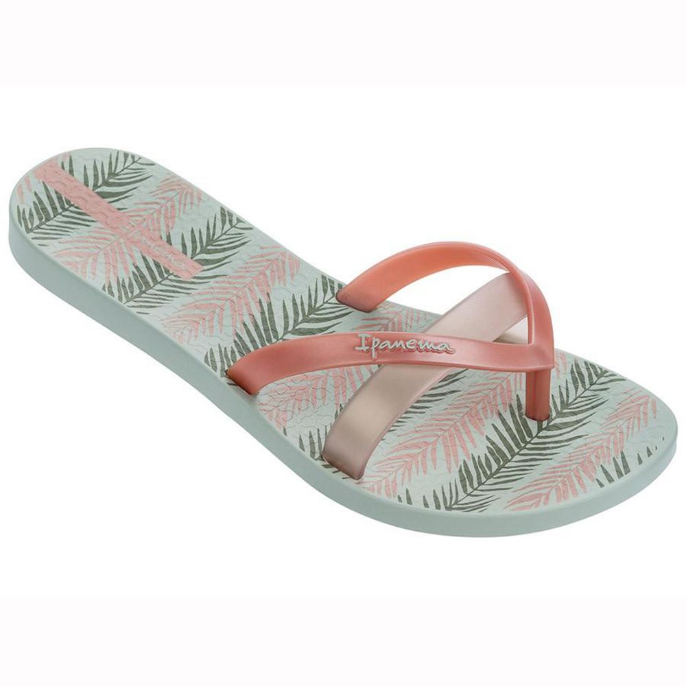 Tongs Ipanema Kirei Silk III Green/Rose Femme | NGZK-99754072