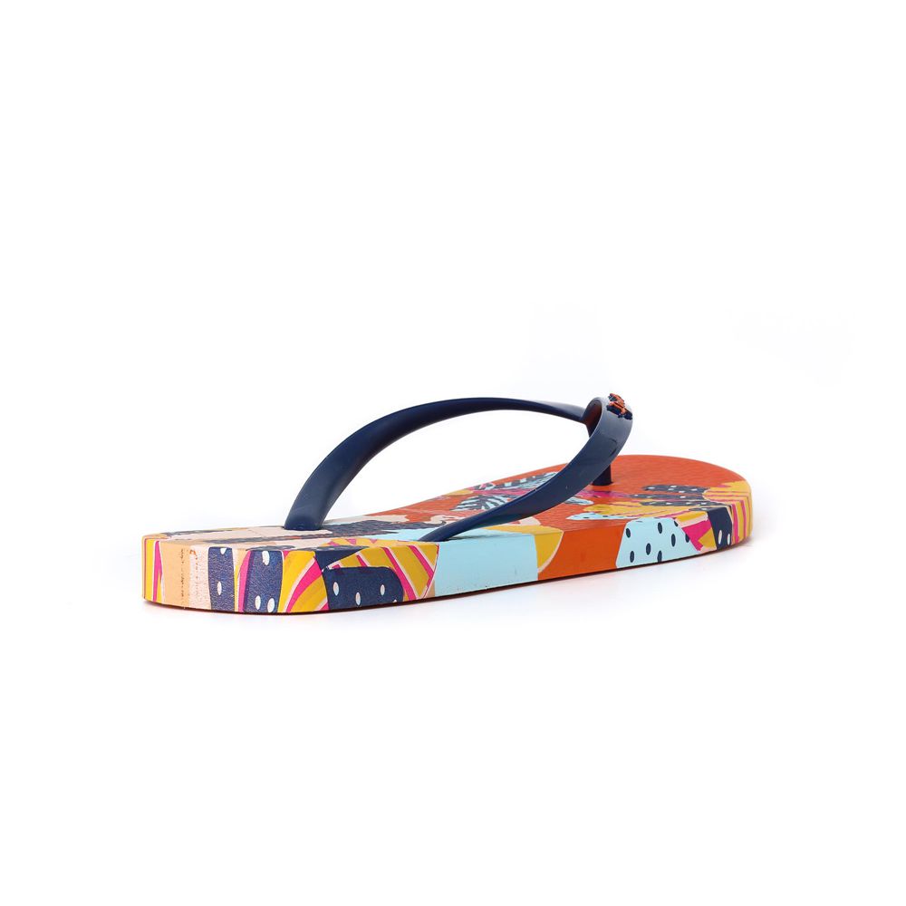 Tongs Ipanema I Love Sun Orange/Blue Femme | DBFT-06270303