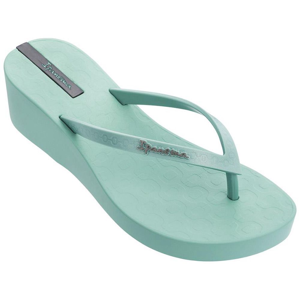 Tongs Ipanema Daisy Wedge Green/Green Femme | YXMF-39574259