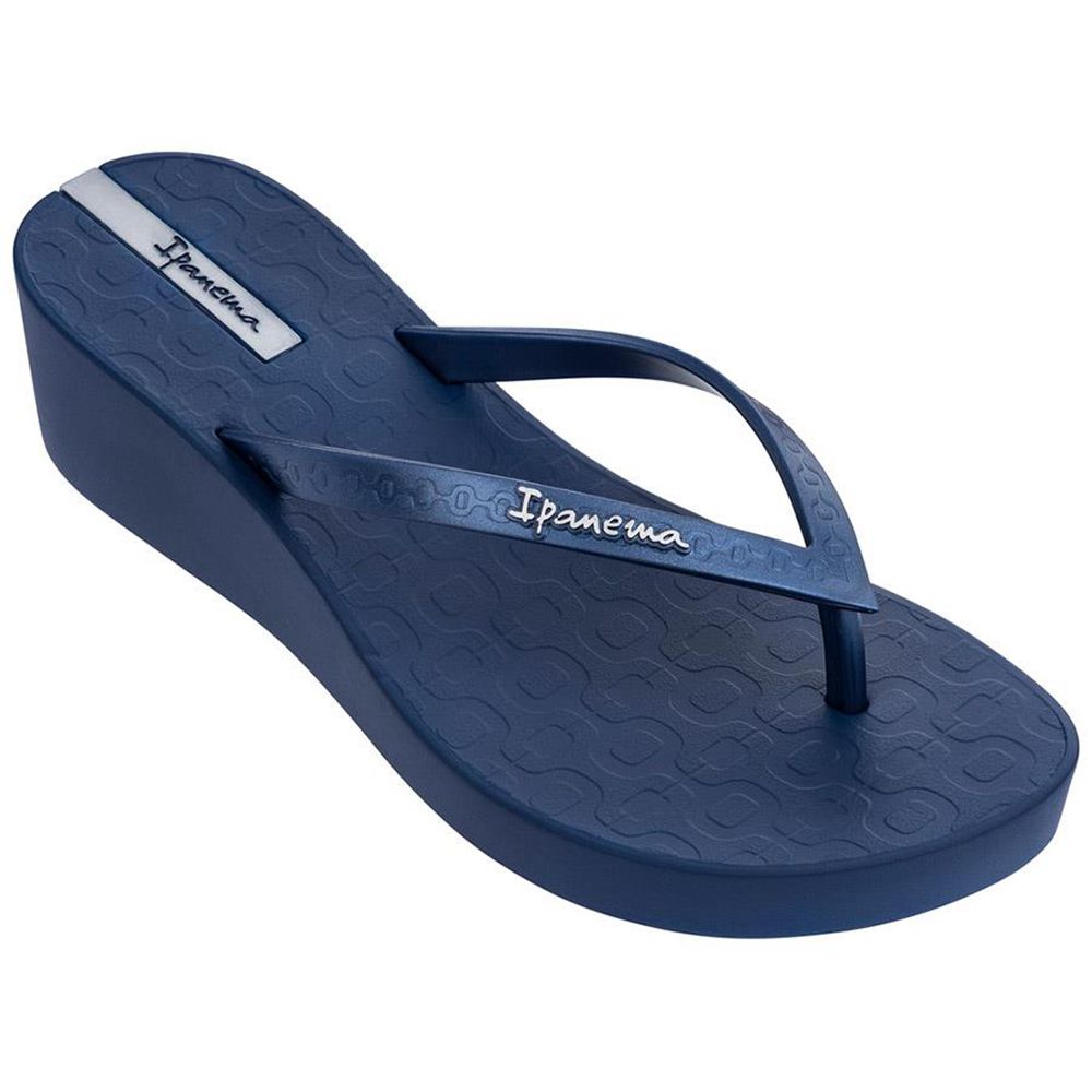 Tongs Ipanema Daisy Wedge Blue/Blue Femme | FAMJ-69026015