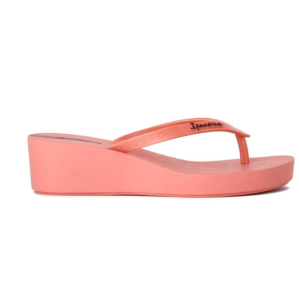 Tongs Ipanema Daisy Wedge Pink/Pink Femme | YQFB-54365017