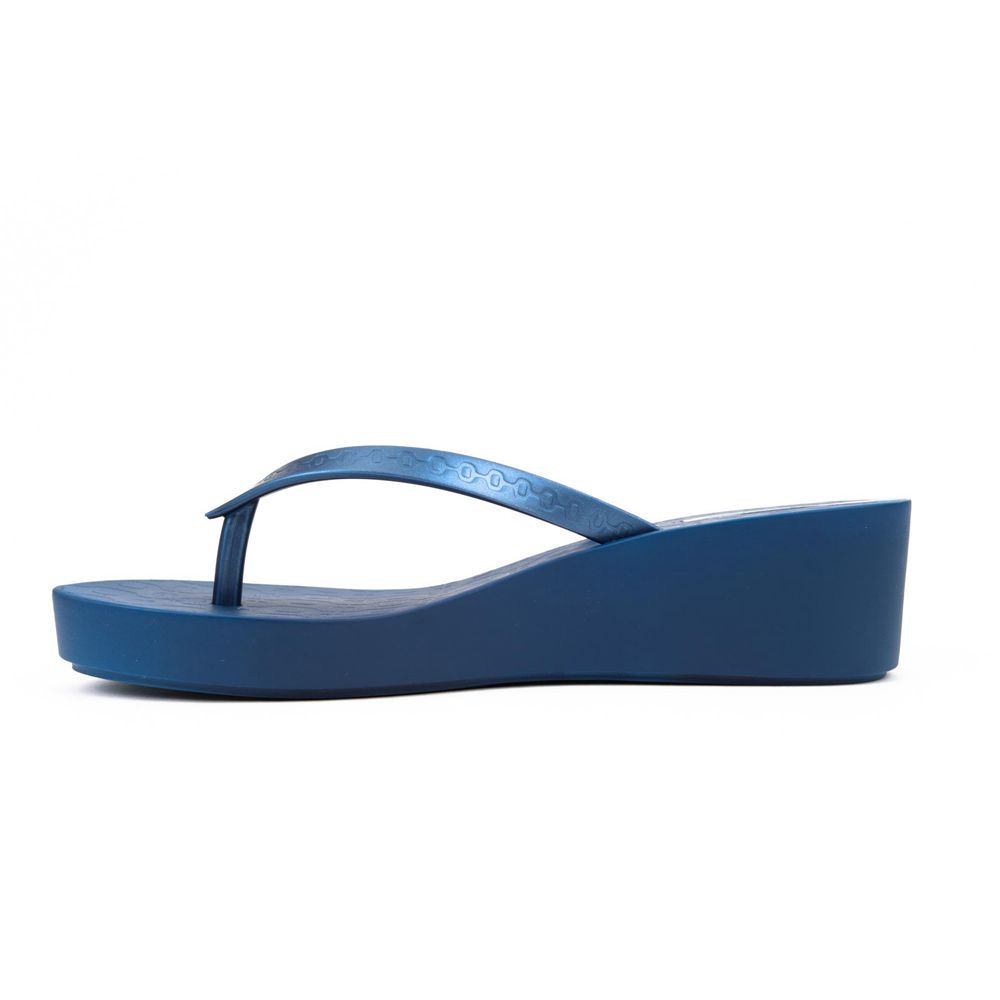 Tongs Ipanema Daisy Wedge Blue/Blue Femme | FAMJ-69026015