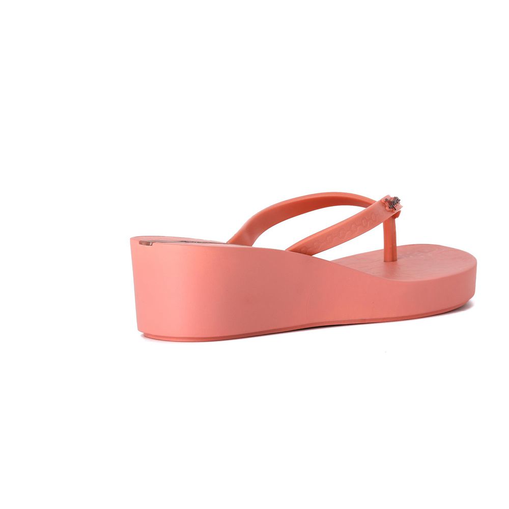 Tongs Ipanema Daisy Wedge Pink/Pink Femme | YQFB-54365017