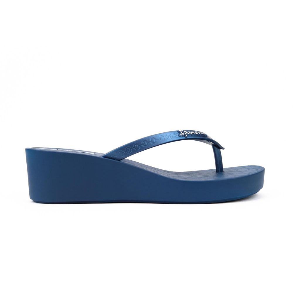 Tongs Ipanema Daisy Wedge Blue/Blue Femme | FAMJ-69026015