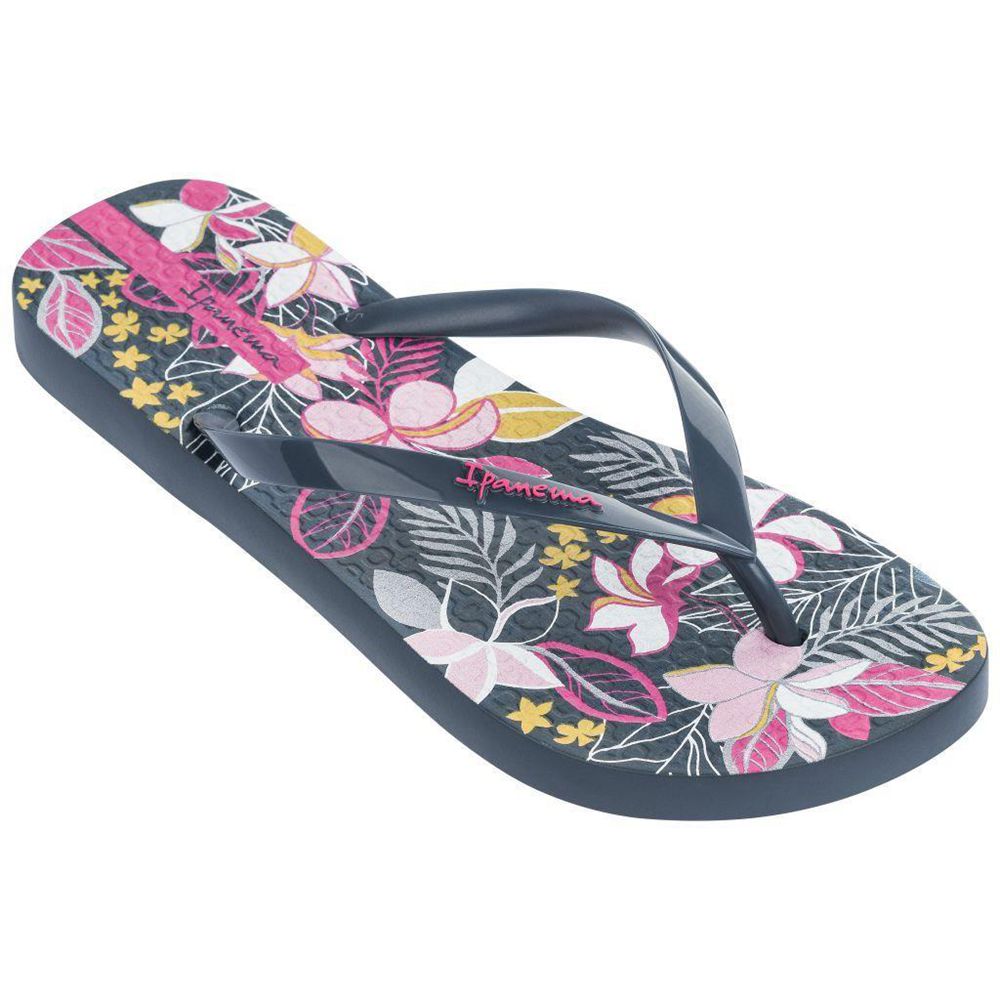 Tongs Ipanema Botanicals Navy/Pink Femme | ETFJ-26226034