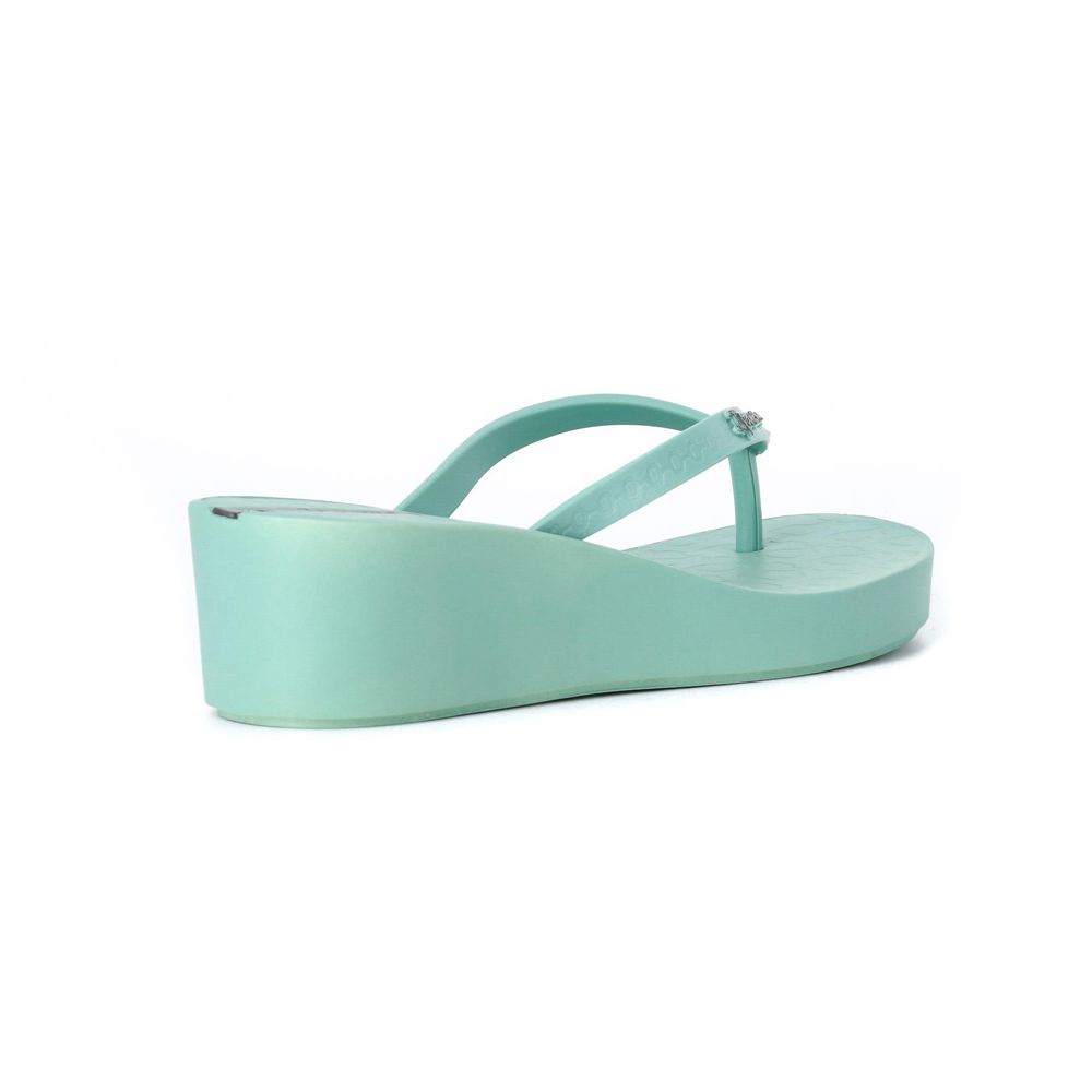 Tongs Ipanema Daisy Wedge Green/Green Femme | YXMF-39574259