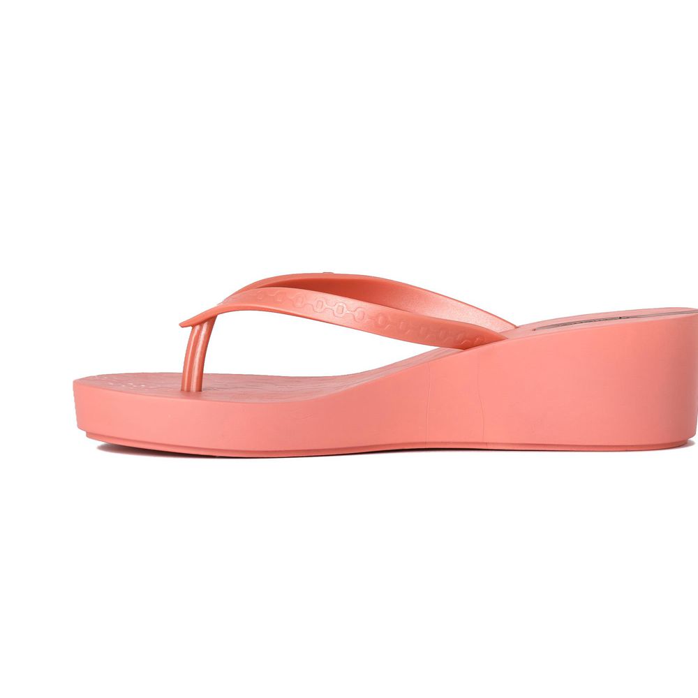 Tongs Ipanema Daisy Wedge Pink/Pink Femme | YQFB-54365017