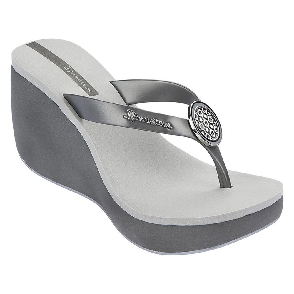 Tongs Ipanema Bossa Gray/Silver Femme | NCTK-79388432