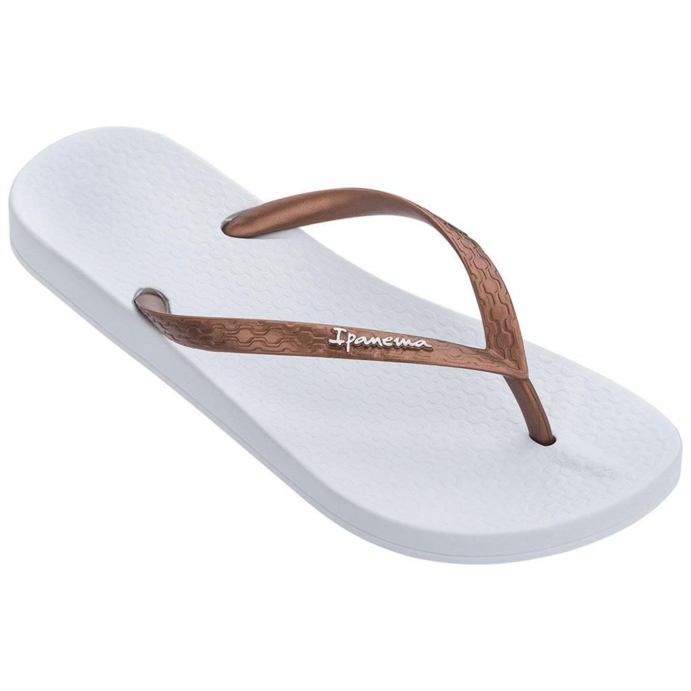 Tongs Ipanema Anatomic Tan White Femme | NHRK-23085733